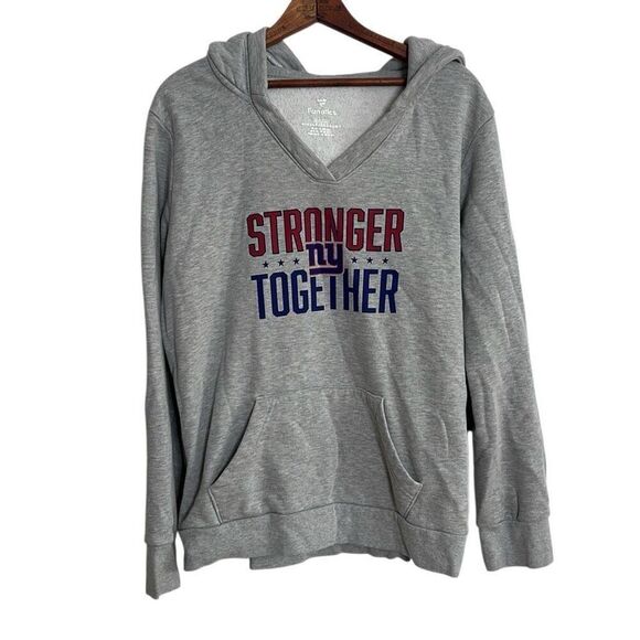 Fanatics Stronger Together NY Giants NFL Pullover Hoodie Sweatshirt Gray Size XL - Picture 1 of 8